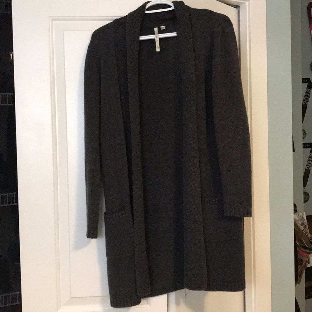 Long warm cardigan